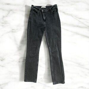 ABERCROMBIE & FITCH  The 90's Slim Straight Ultra High Rise Gray Jeans Size 27 /